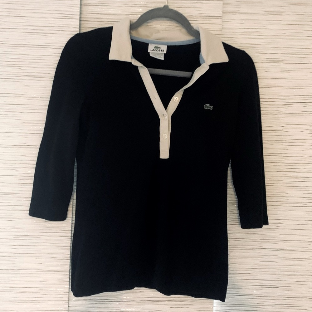 Lacoste Polo 3/4 Sleeve Small/36 Shirt